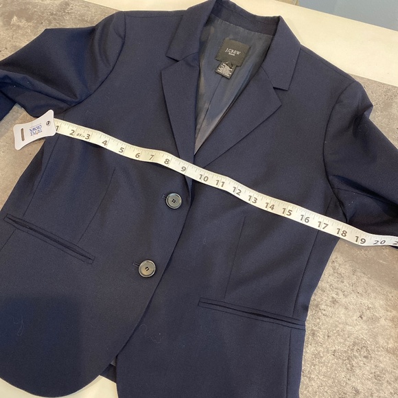 J.Crew Stretch Wool Blazer Navy 6 - Picture 6 of 16